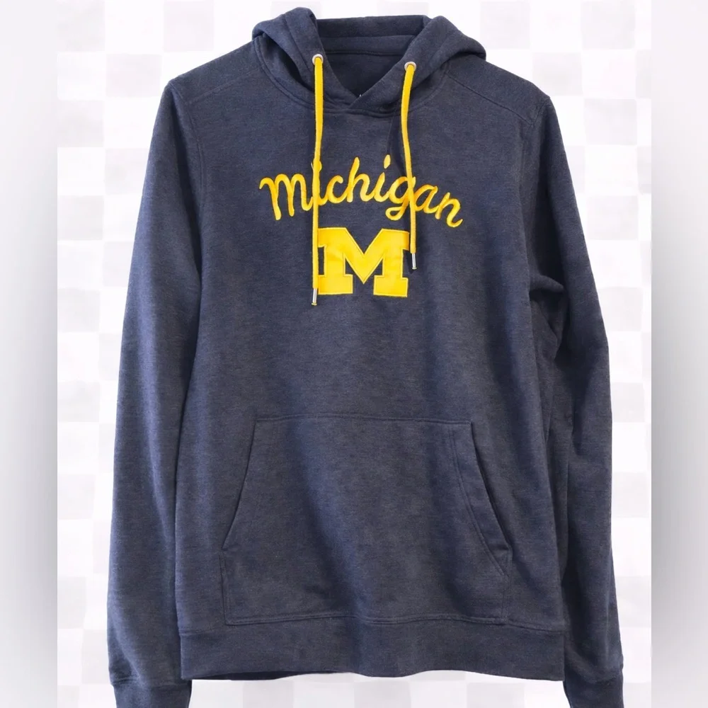 Colosseum Michigan Men's Dark Blue Hoodie - Picture 1 of 3
